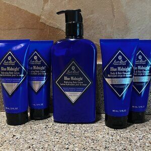 Jack Black Men's Blue Midnight Hydrating Body Lotion plus Travel sizes! NEW!